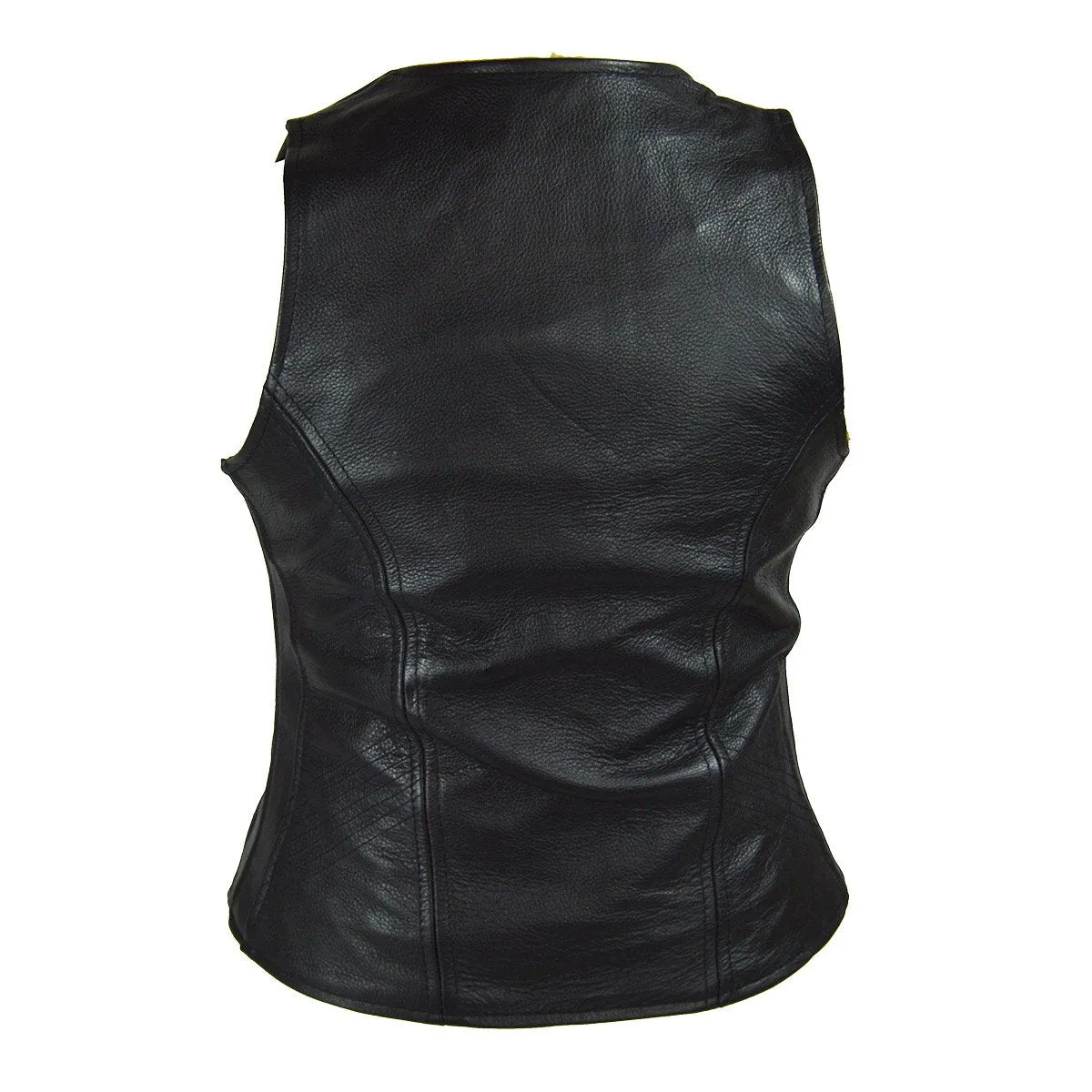 VL1030 Ladies Plain Side Zipper Vest with Zip Pockets