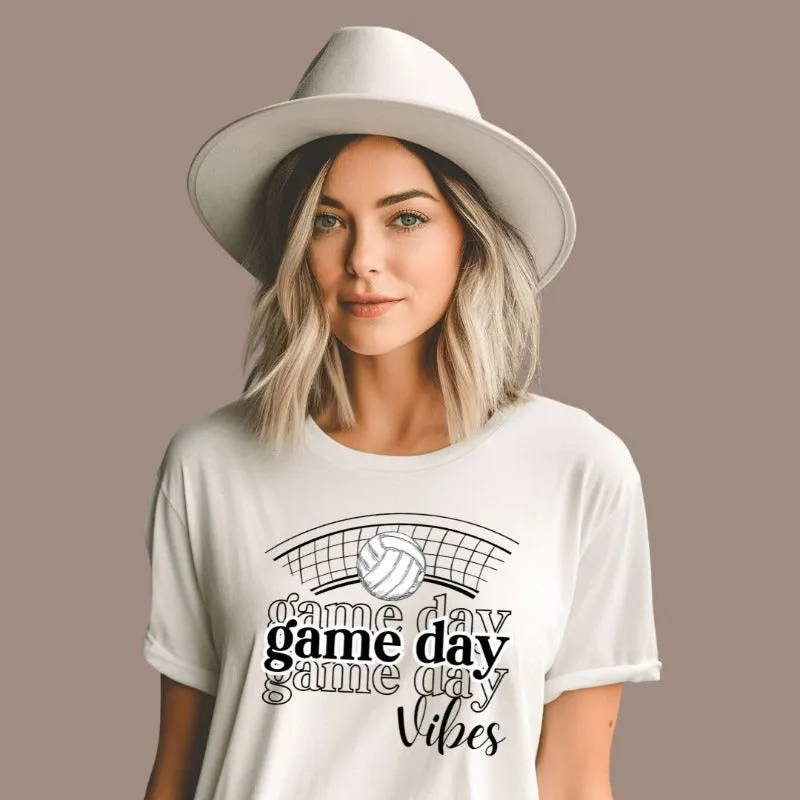 Volleyball Game Day Vibes Graphic Tee