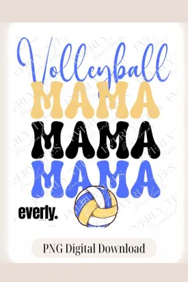 Volleyball Mama Design PNG Download