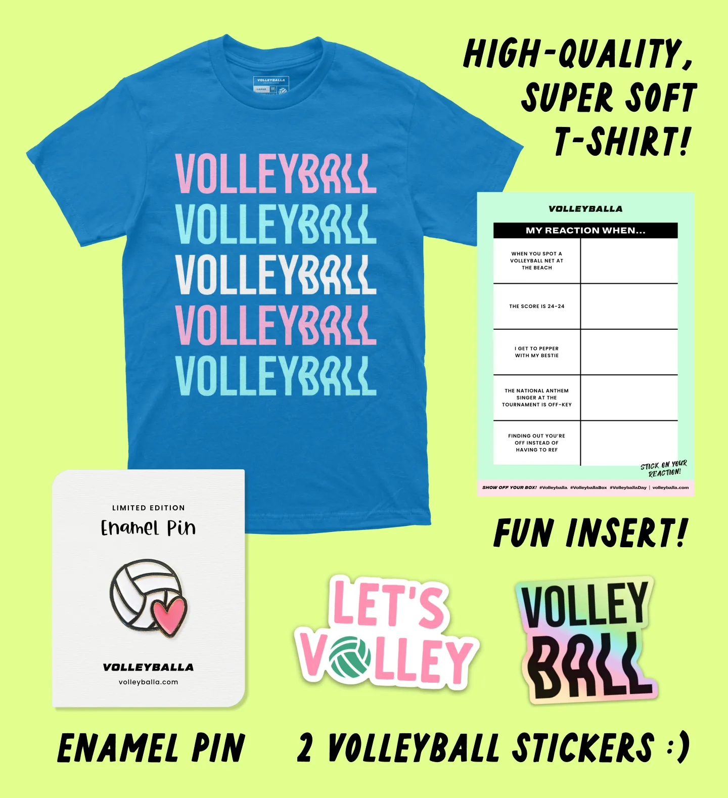 Volleyballa Box T-Shirt Club Subscription Box