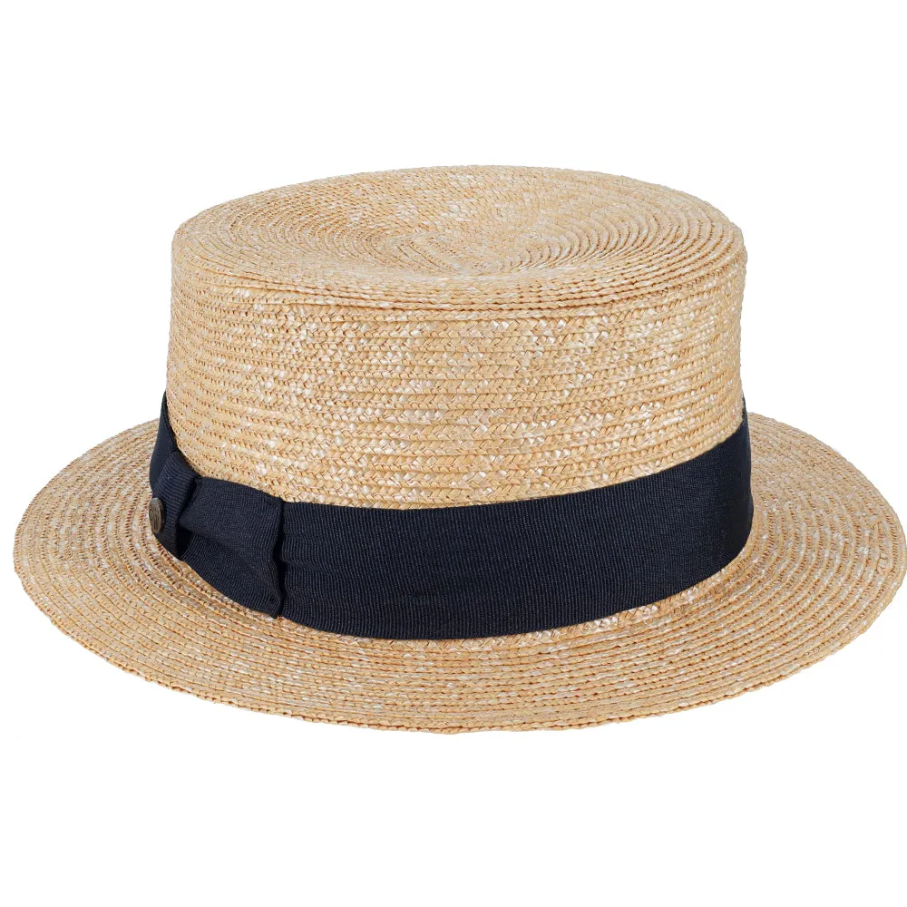 Voyage - Walrus Hats Natural Straw Boater Hat - H7006