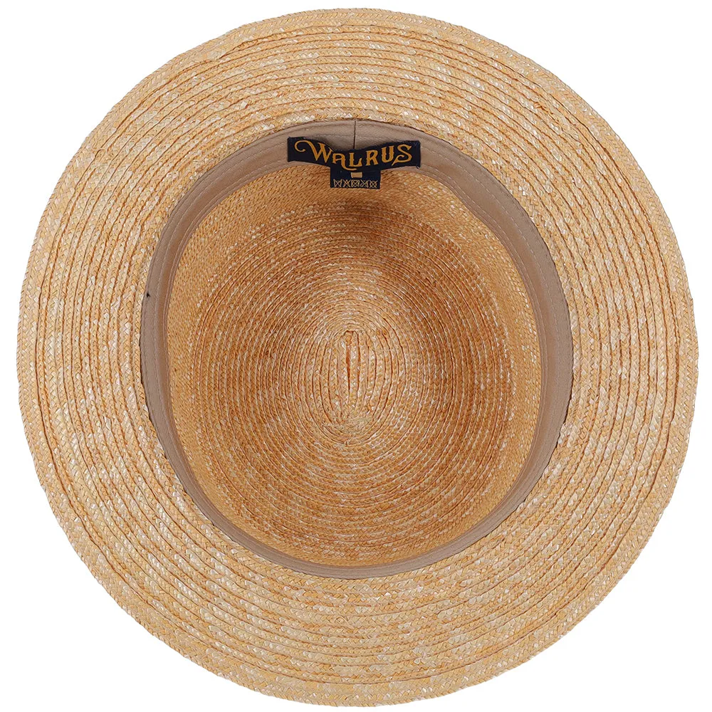 Voyage - Walrus Hats Natural Straw Boater Hat - H7006