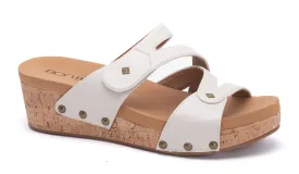 Wander Ivory Wedge Sandal