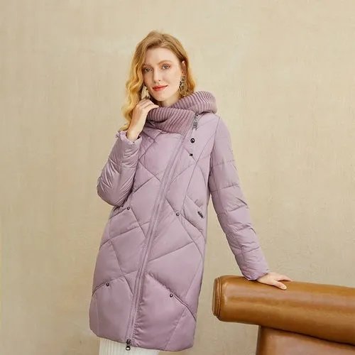 Warm Elegant Women Coat Jacket Casual Pocket Parka Windproof Jacket