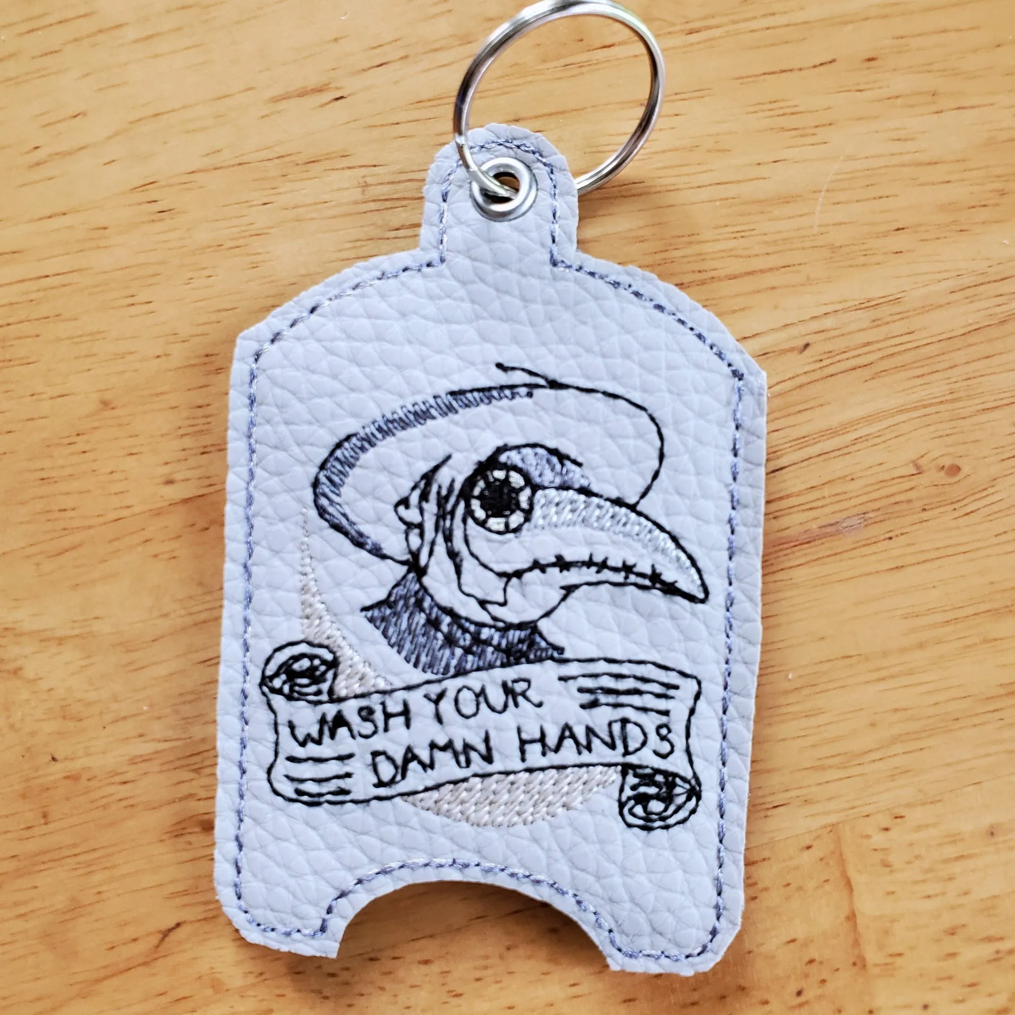 Wash your Da*n Hands - Hand Sanitizer Holder - Gray