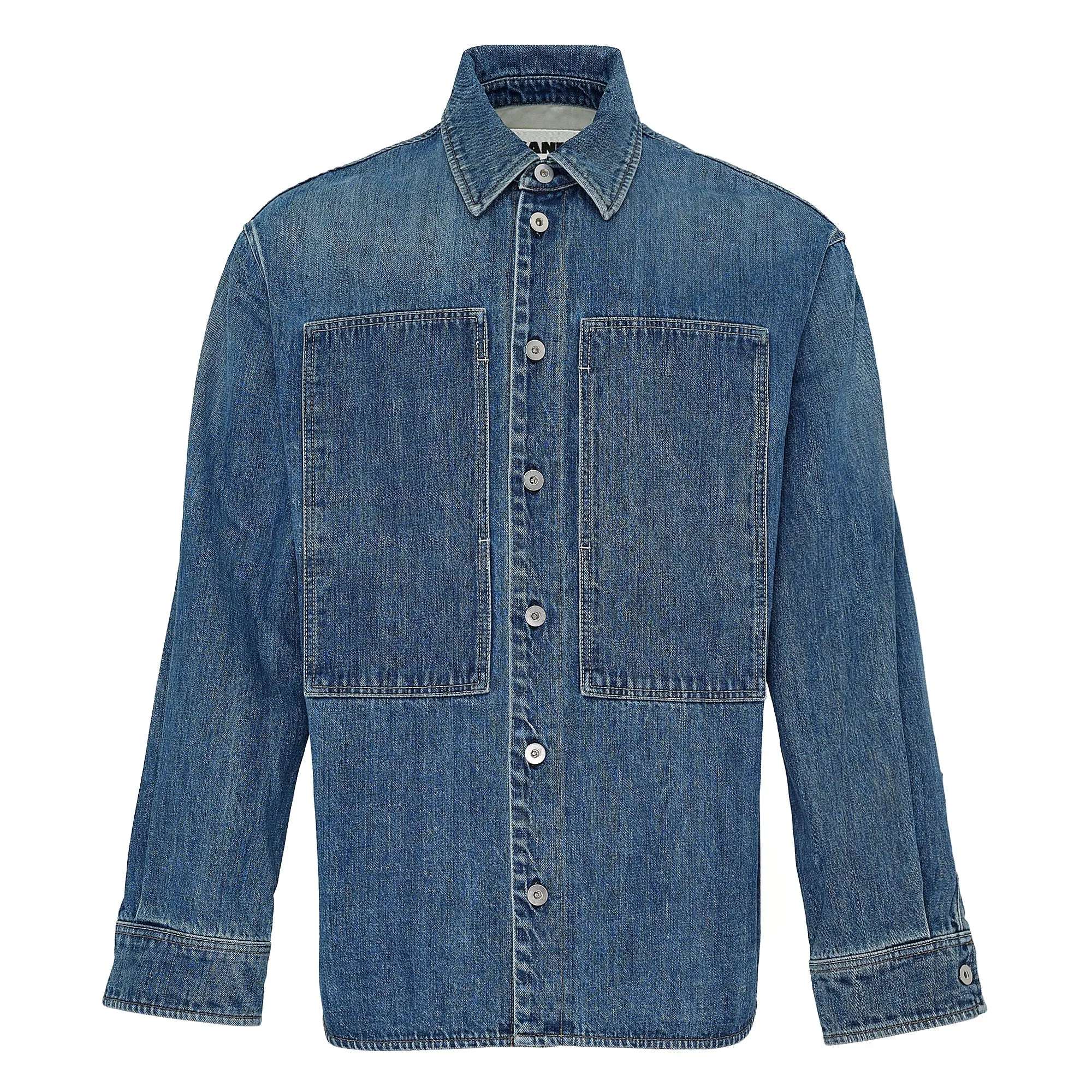 Washed Raw Denim Shirt