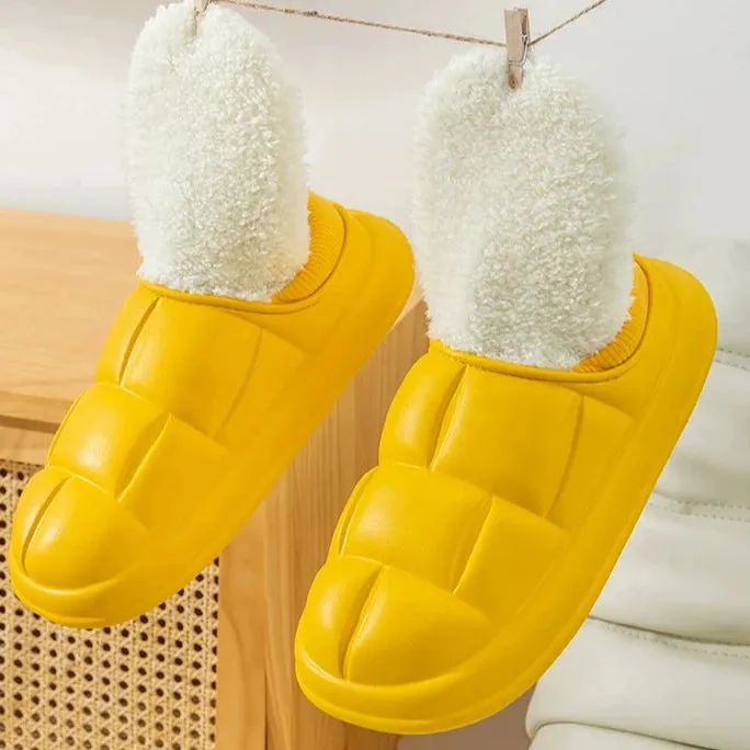 Waterproof Fleece Cotton Slippers for Women