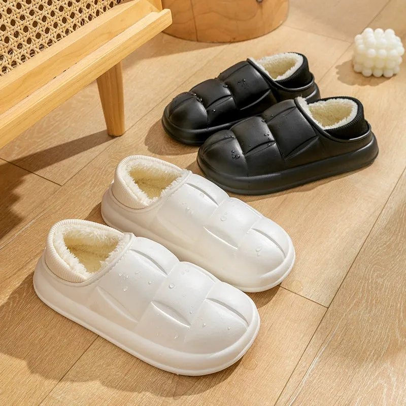 Waterproof Fleece Cotton Slippers for Women