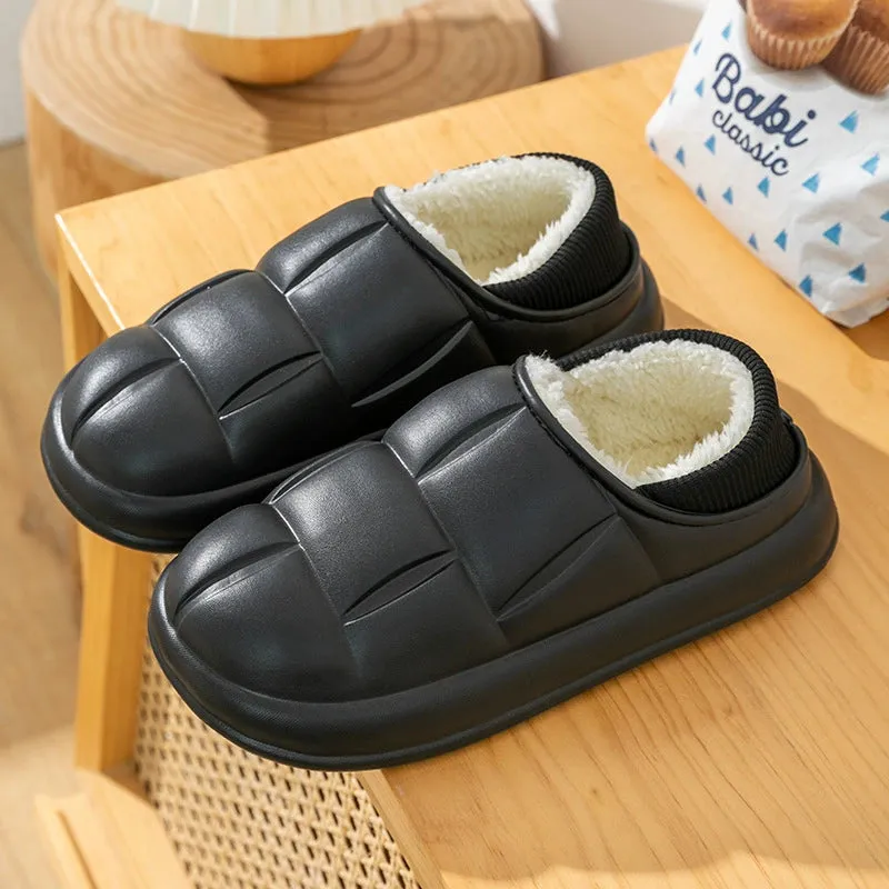 Waterproof Fleece Cotton Slippers for Women