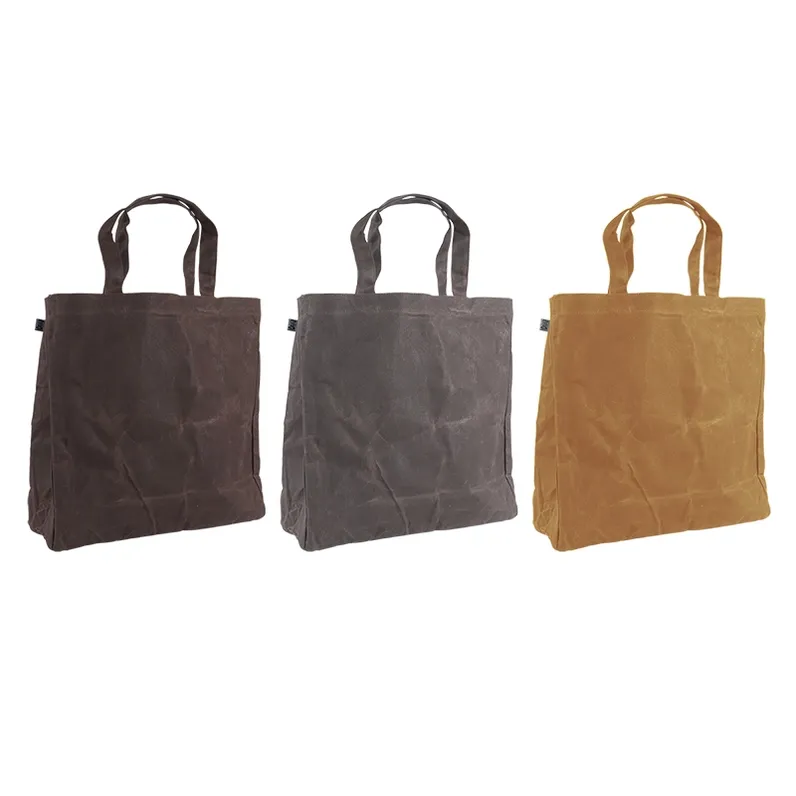 Waxed Canvas Shopping Bag