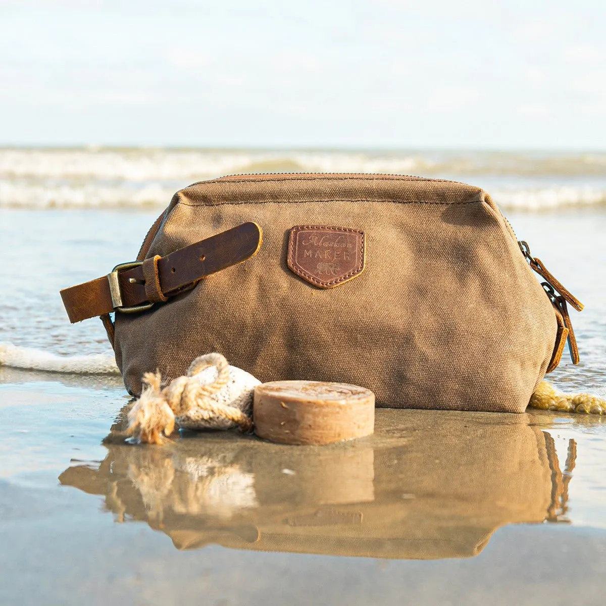 Waxed Canvas Toiletry Bag