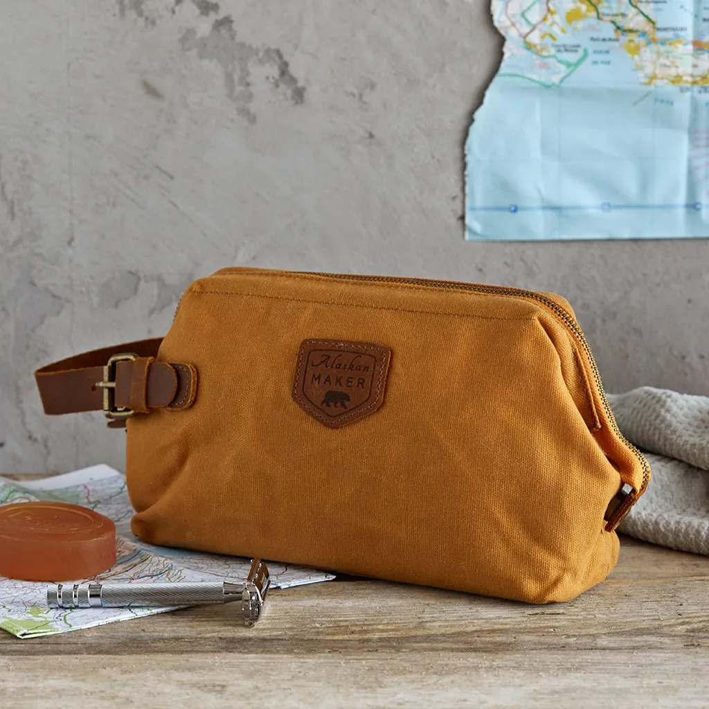 Waxed Canvas Toiletry Bag