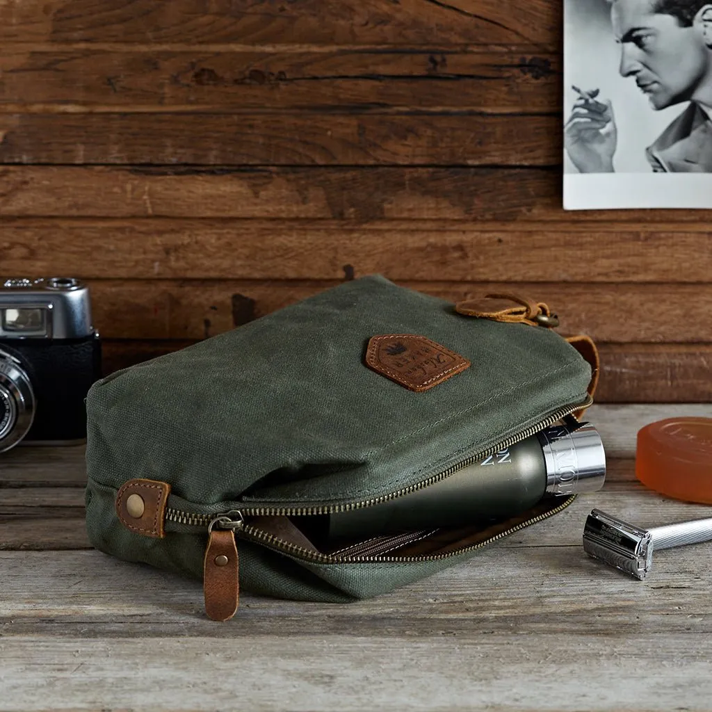 Waxed Canvas Toiletry Bag