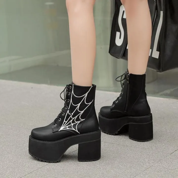 Web Ankle Boots