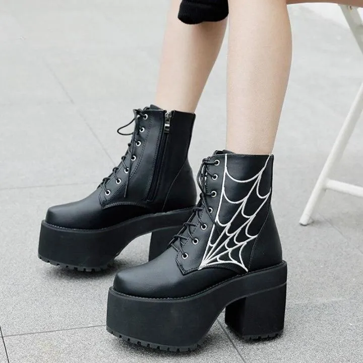 Web Ankle Boots