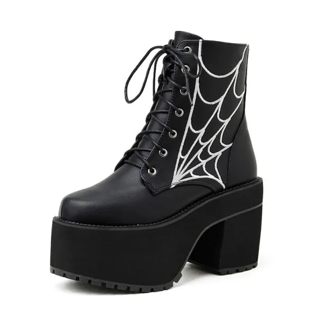 Web Ankle Boots