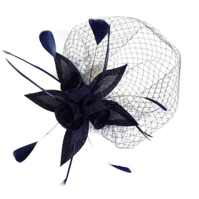 Wedding Delicate Headwear  Fascinator Veil Feather Hat Brides Fashion Accessory