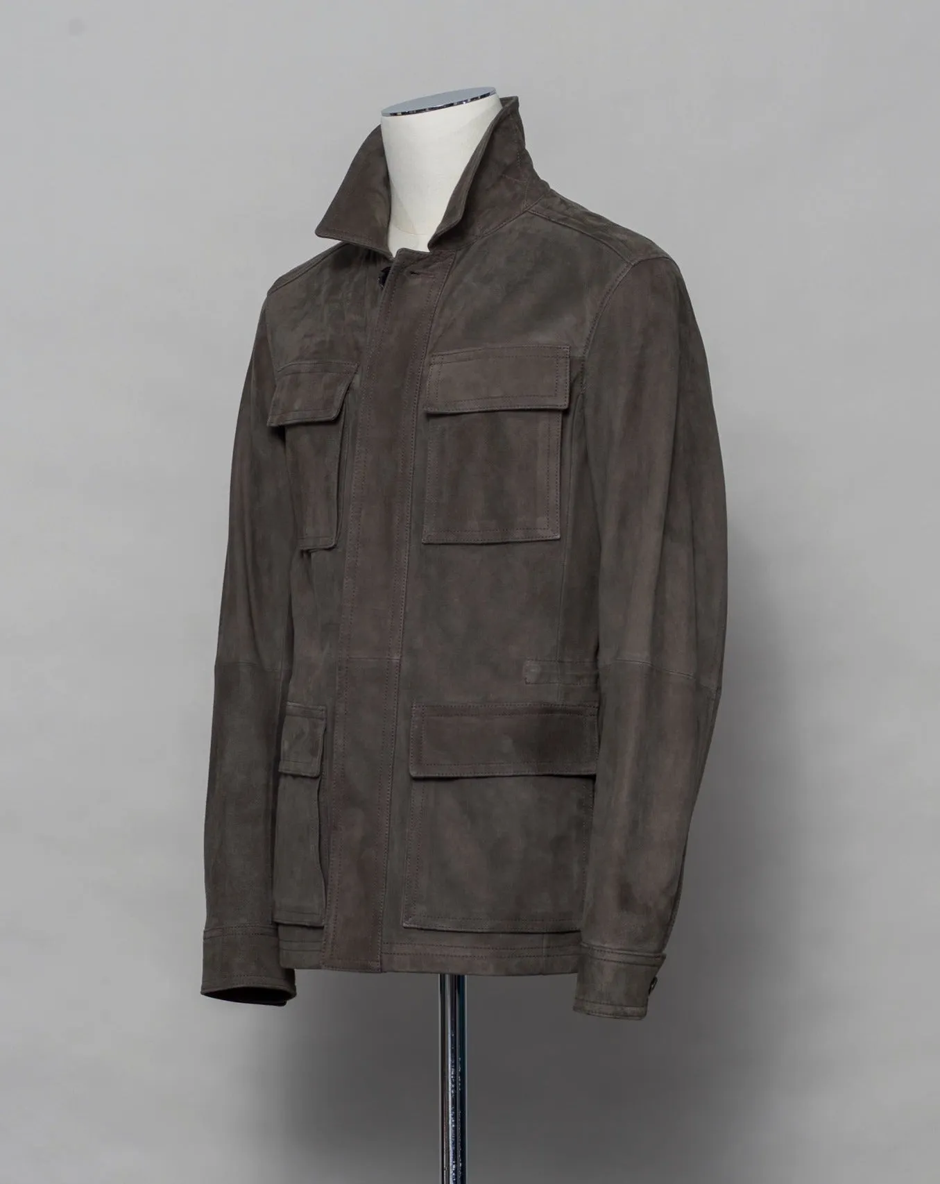 Werner Christ Suede Field Jacket - Asphalt