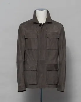 Werner Christ Suede Field Jacket - Asphalt