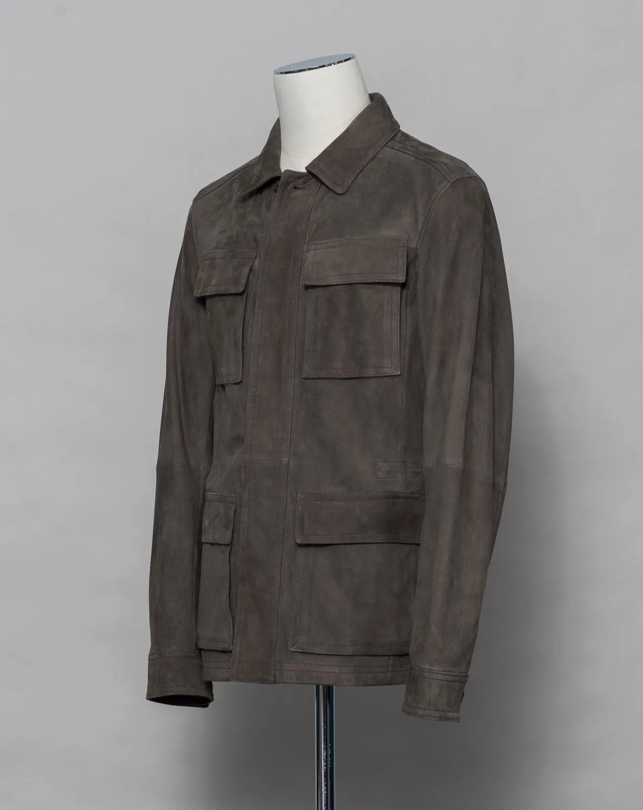 Werner Christ Suede Field Jacket - Asphalt