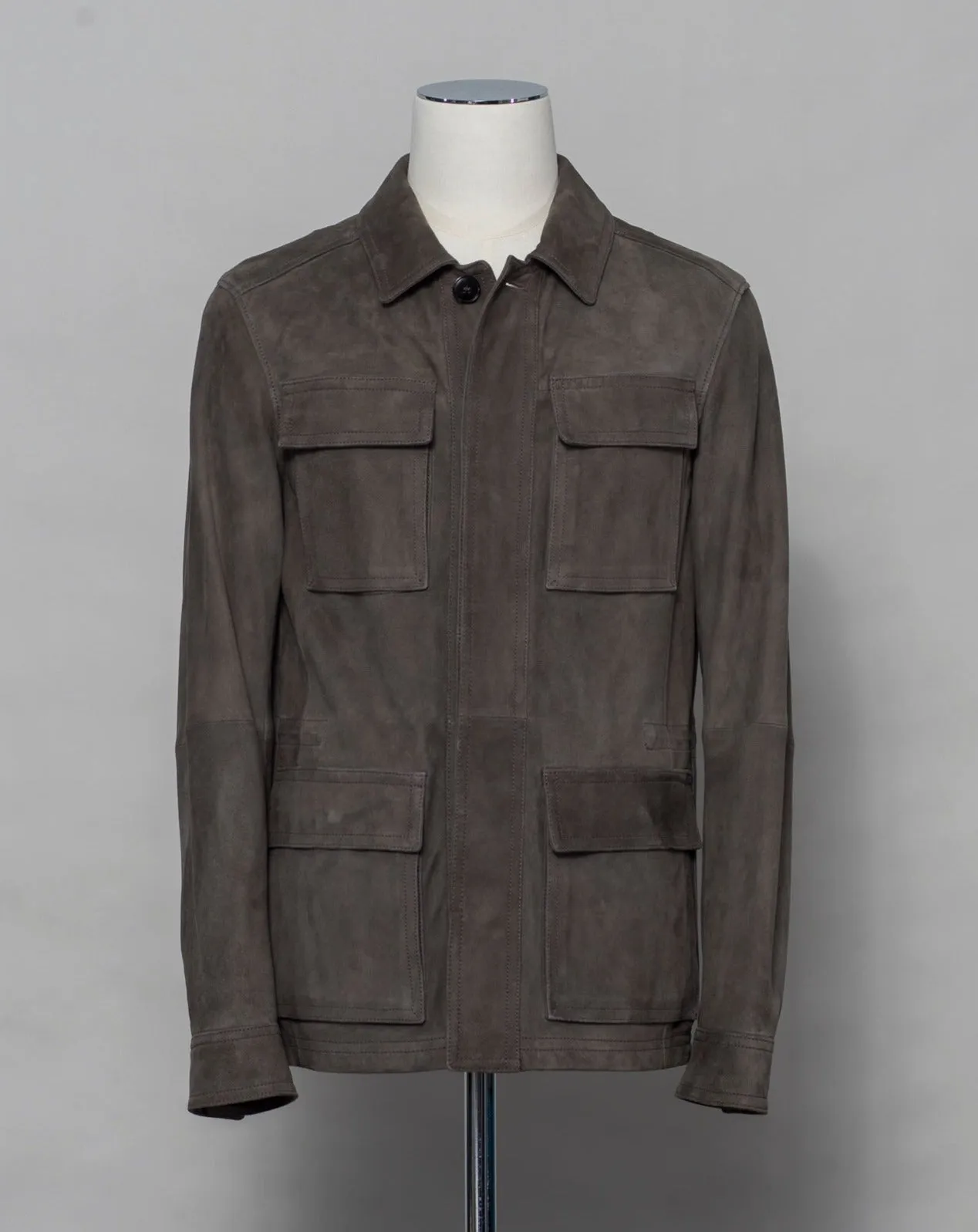 Werner Christ Suede Field Jacket - Asphalt