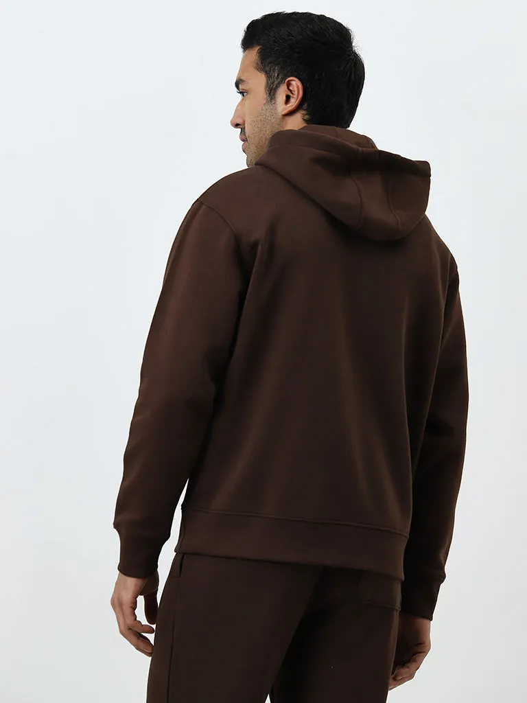 WES Casuals Brown Relaxed-Fit Sweatshirt