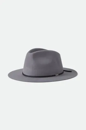 Wesley Packable Fedora - Grey