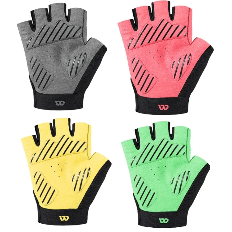 WEST BIKING YP0211210 Mountain Cycling Gloves Half Finger Breathable Anti-Slip Gloves Riding Equipment, Size: L(Pink)