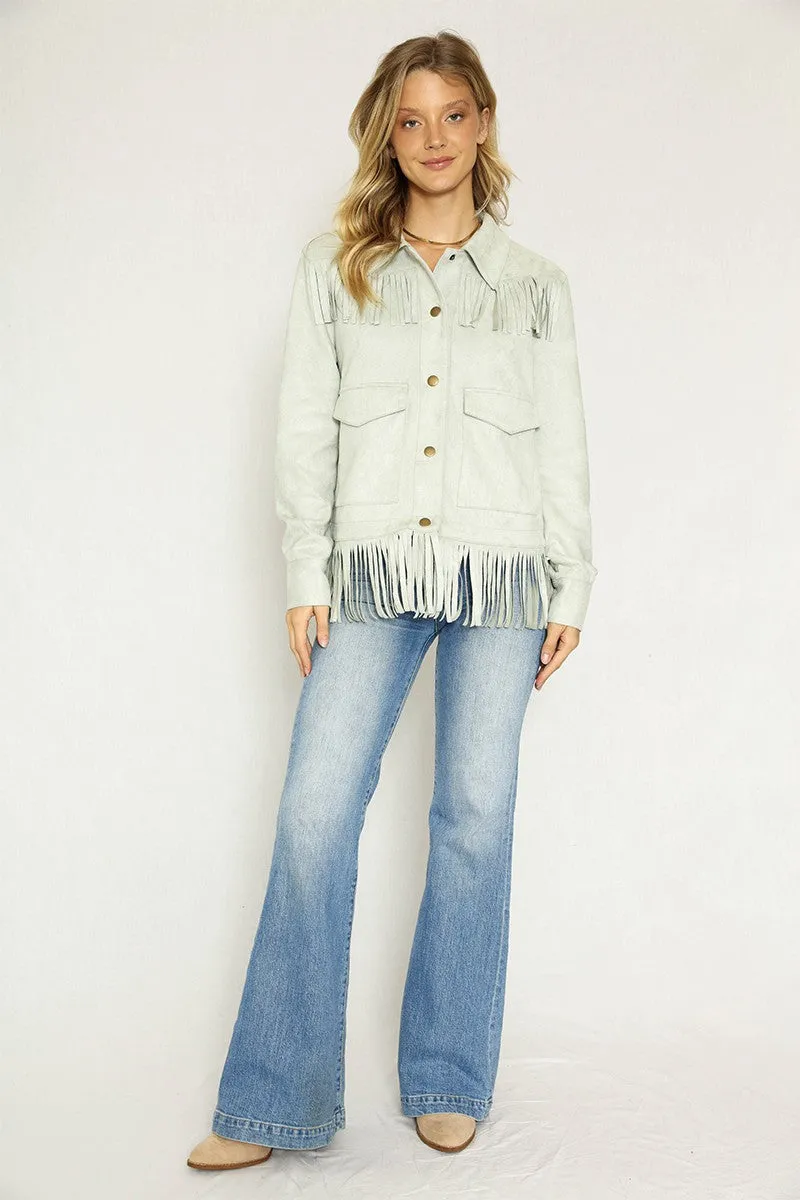 Western fringe jacket