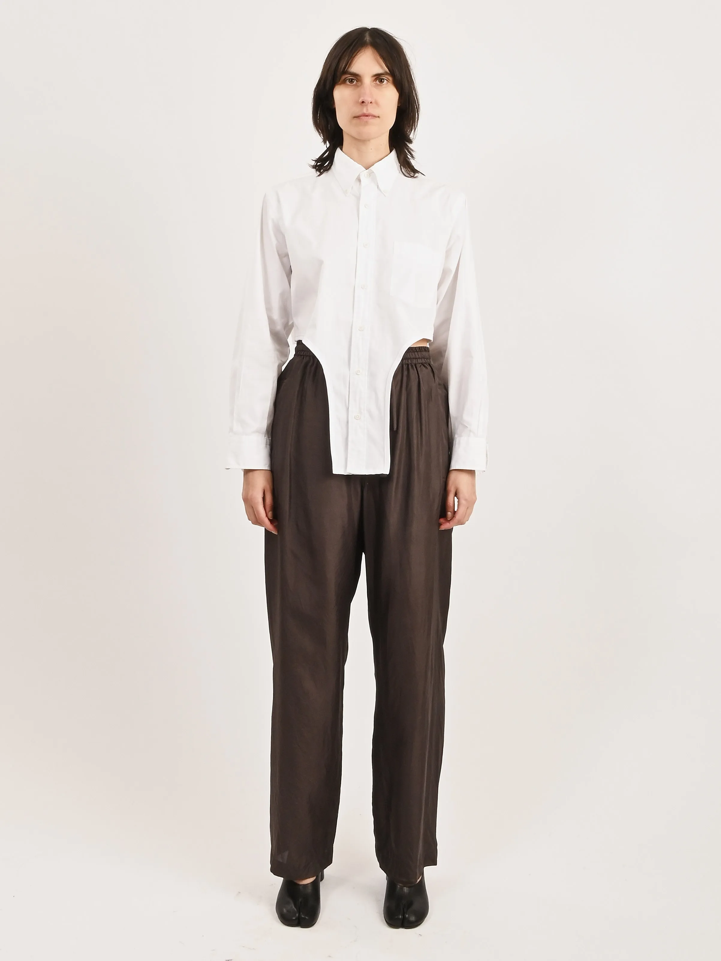 White Arch Button-Up