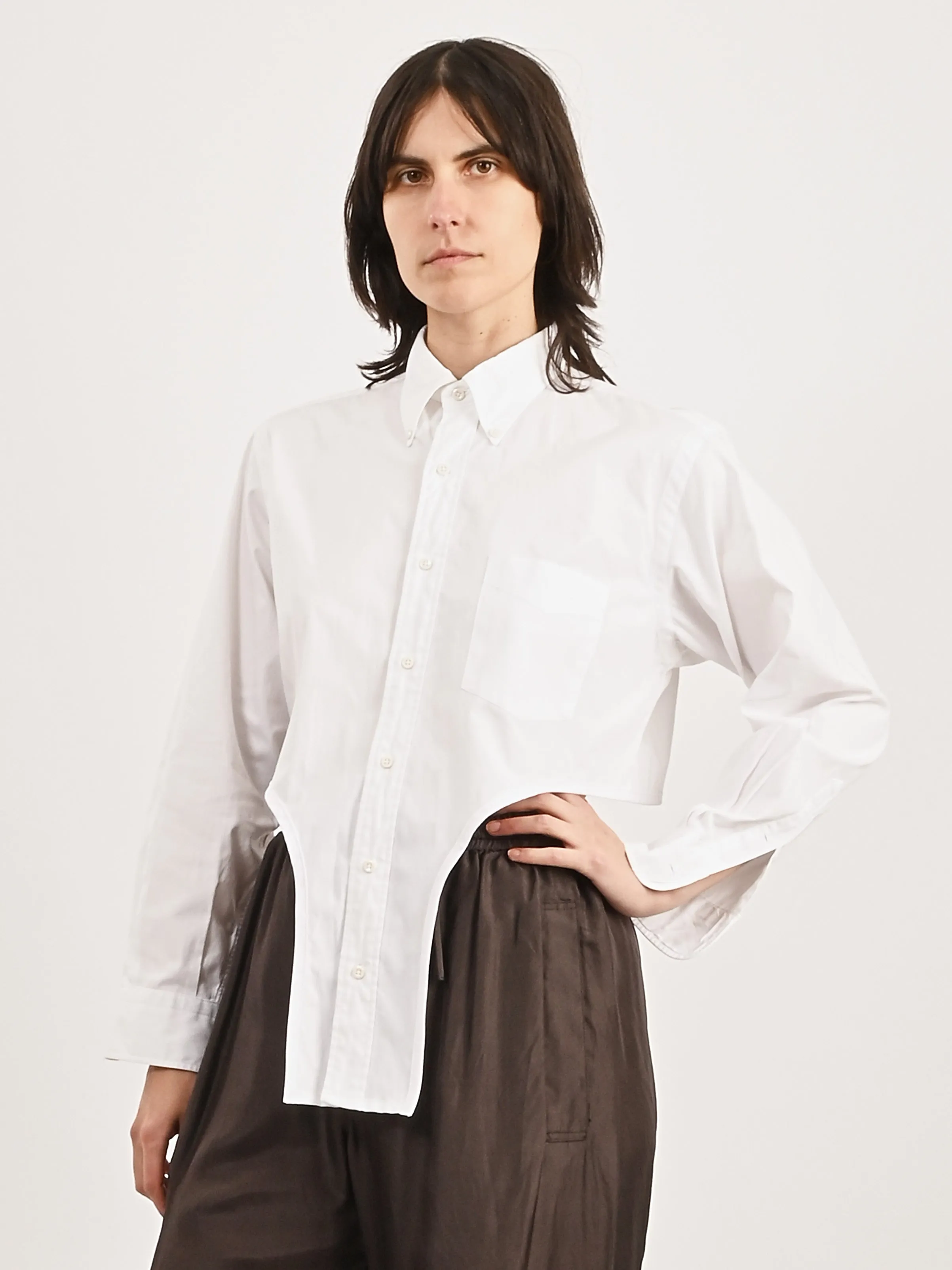 White Arch Button-Up