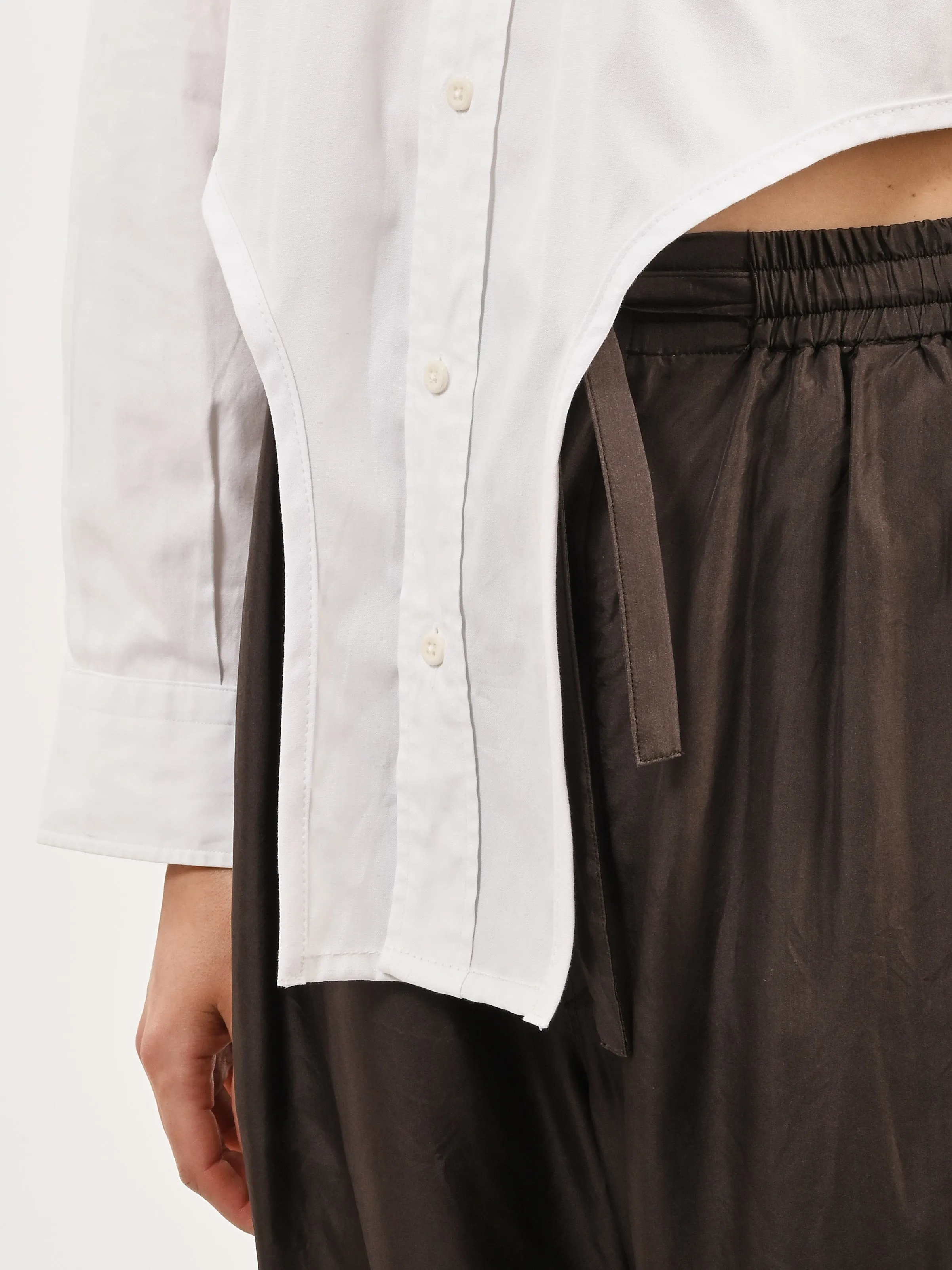 White Arch Button-Up