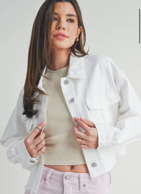 White Cargo Jacket