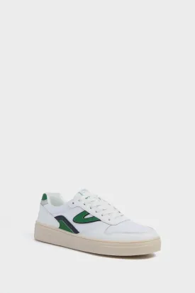 White Green Navy Harlow Elite Sneakers