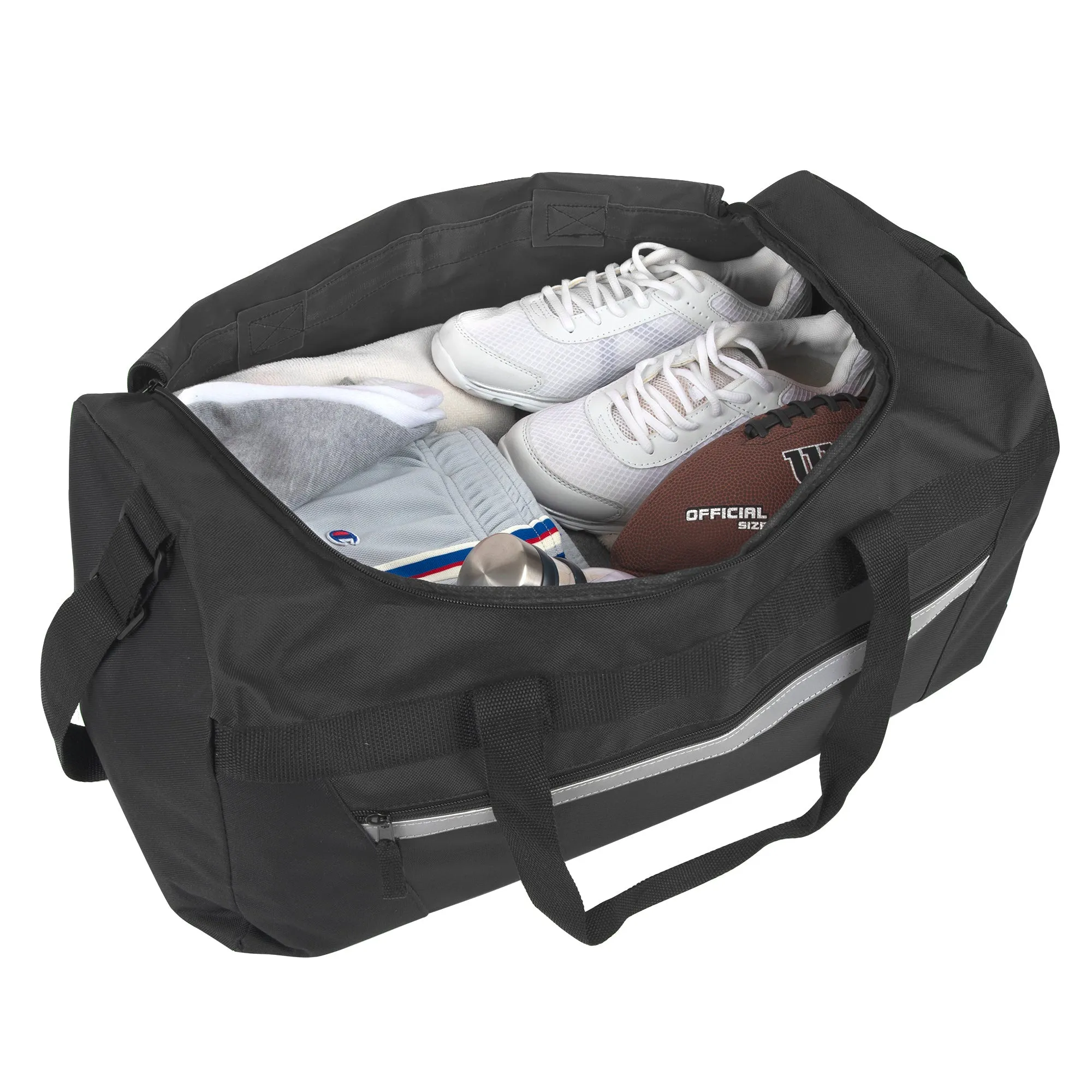 Wholesale 56cm Duffel Bag 43L Capacity - Black