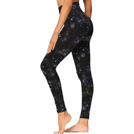 Wholesale High Waisted Galaxy Leggings Soft Slim Tummy Control Printed Pants