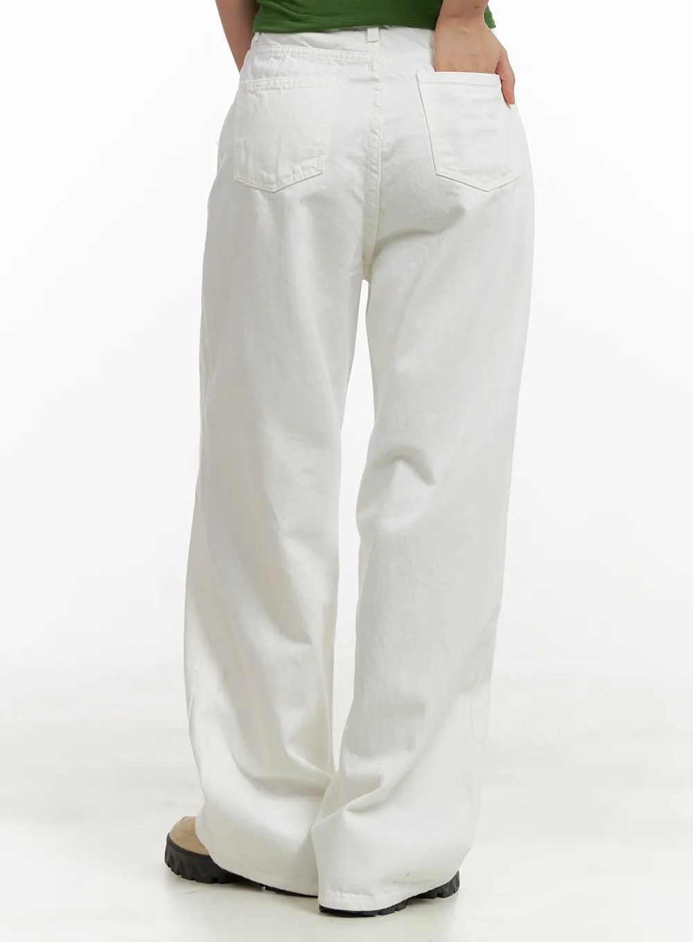 Wide Leg Cotton Trousers CU404