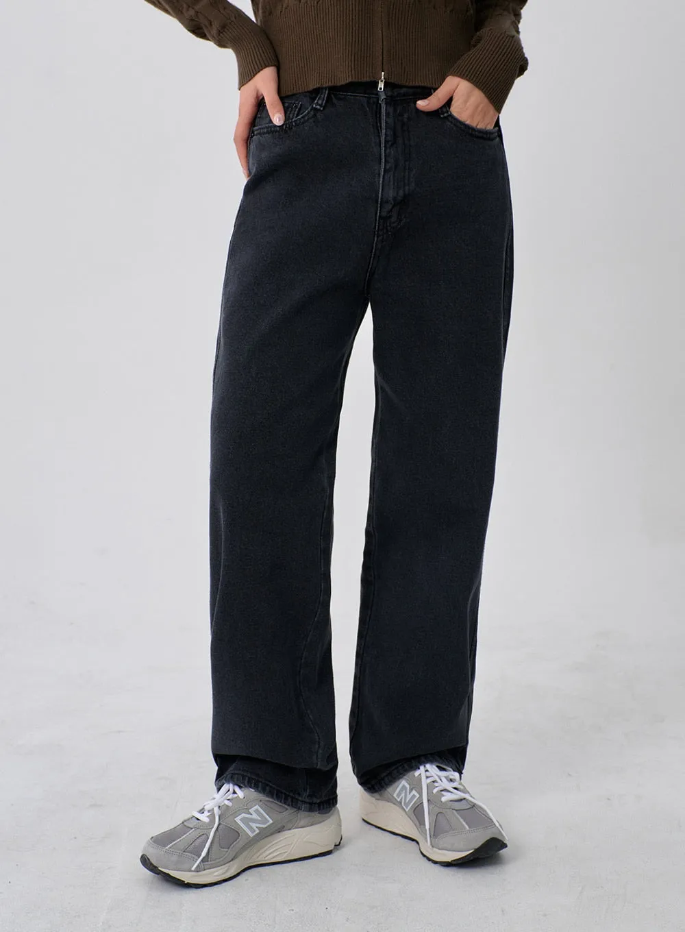 Wide Leg Denim Pants CN09