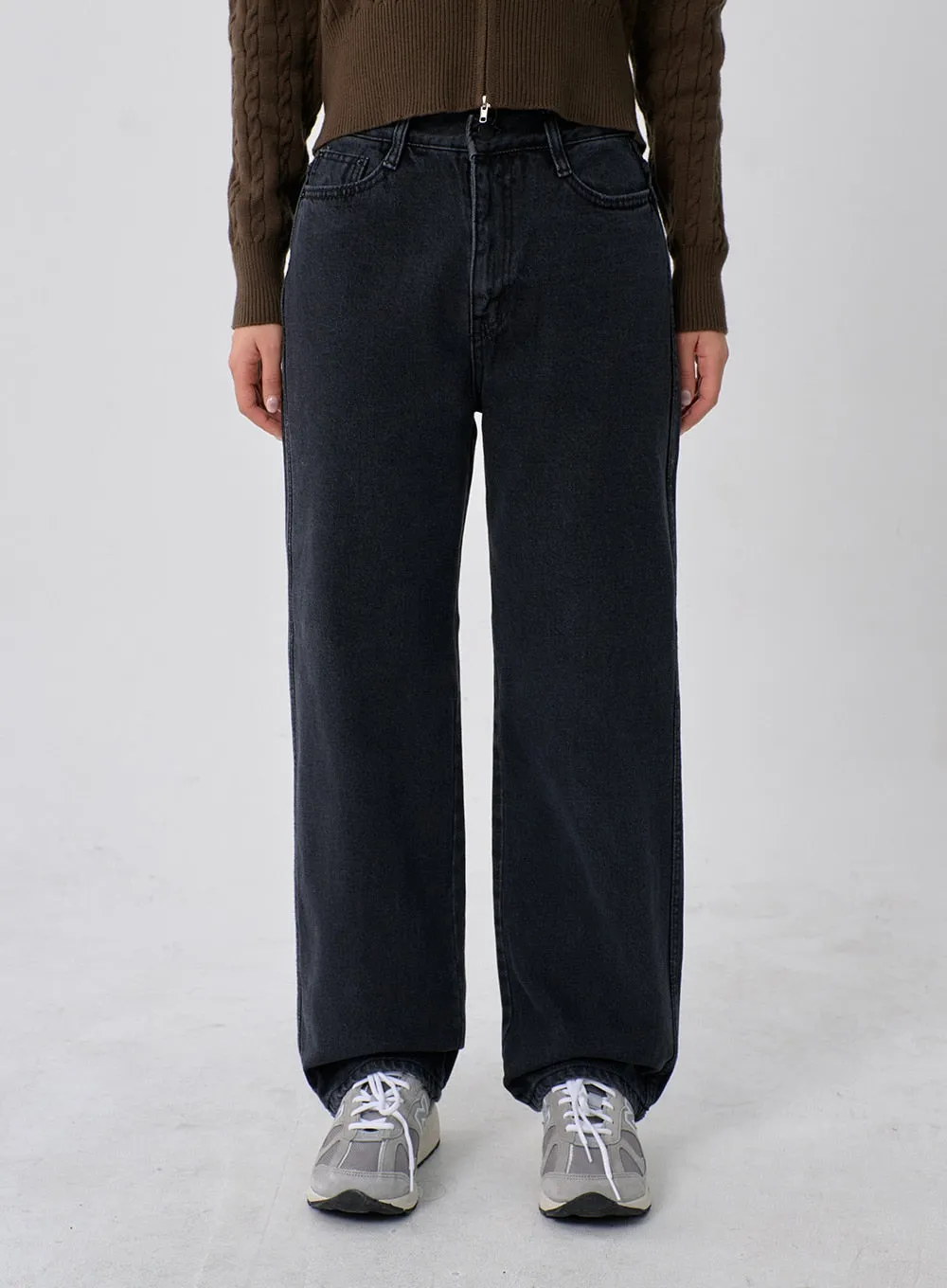 Wide Leg Denim Pants CN09