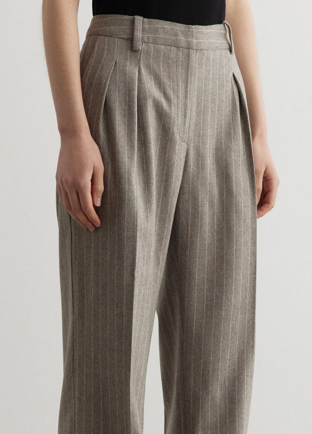 Wide Leg Striped Pants