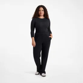 Wide Leg Sweatpant | Black