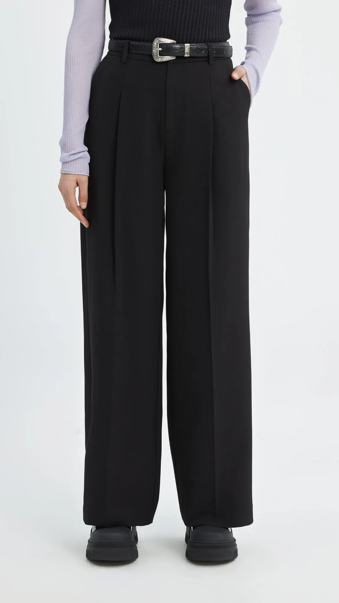 Wide Leg Tailored Pants