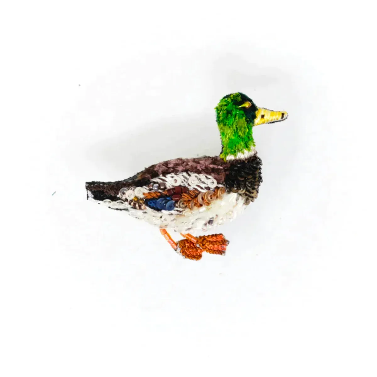 Wild Mallard Brooch Pin