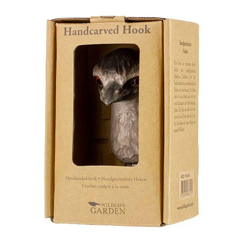 Wildlife Garden - Hand Carved Hook - Emu