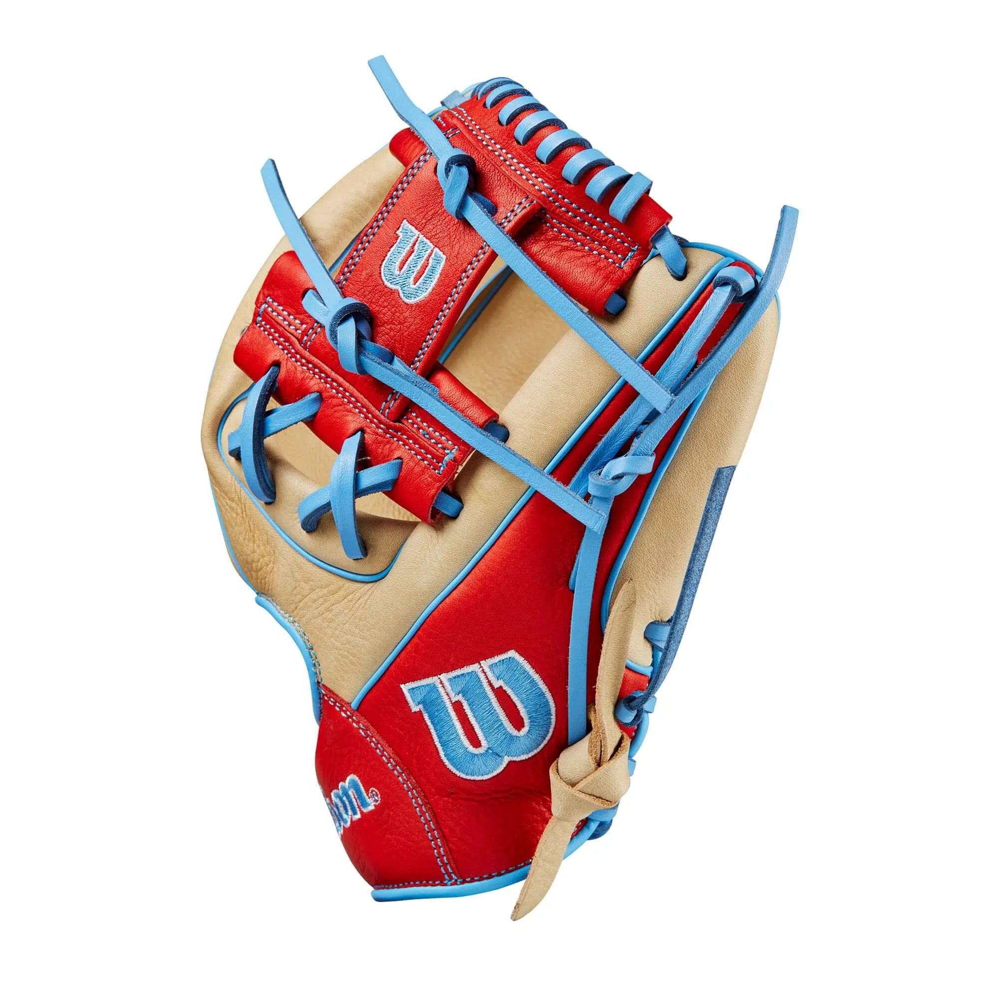 Wilson 2024 A1000 1786 Infield Baseball Glove Blonde/Red/Blue 11.5"