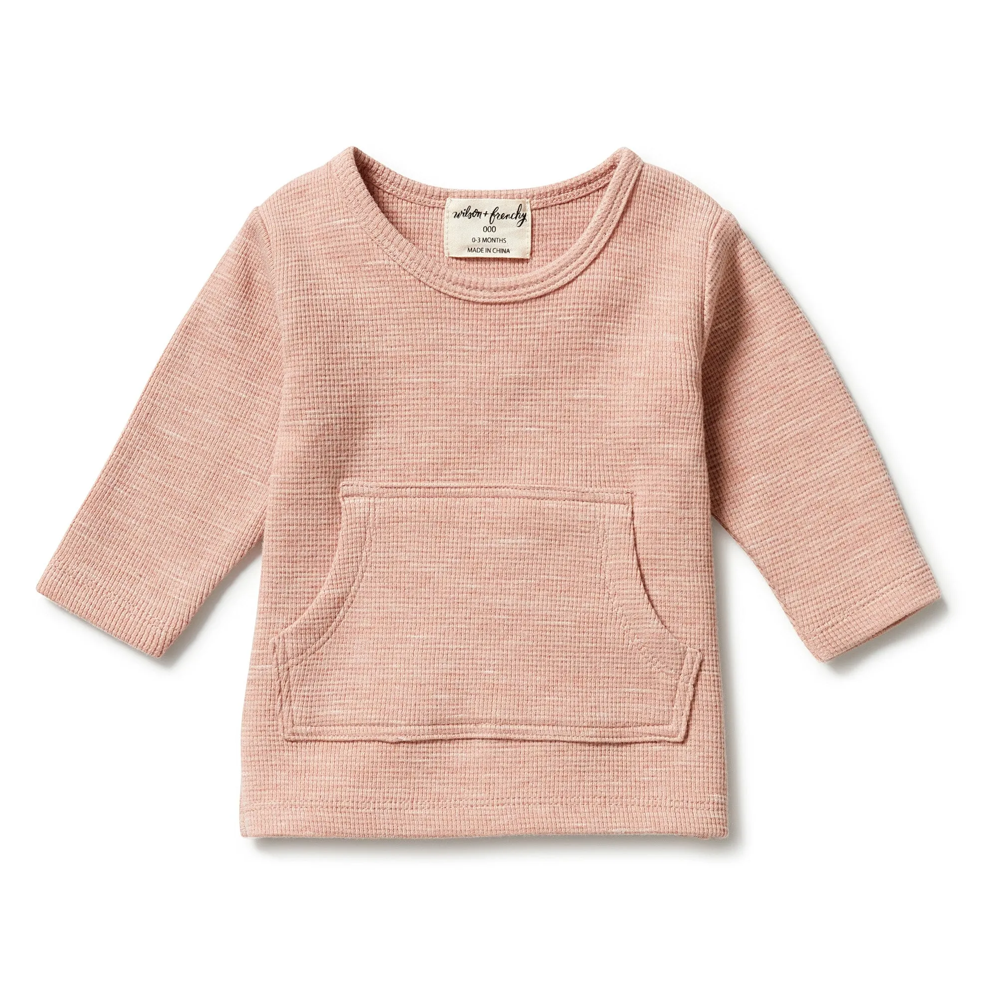 WILSON & FRENCHY WAFFLE POCKET TOP PEACH