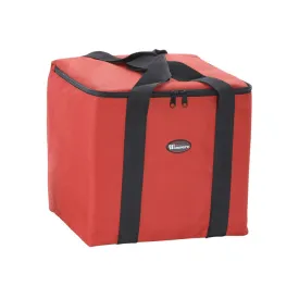 Winco BGDV-12 12" Insulated Food Delivery Bag - Red