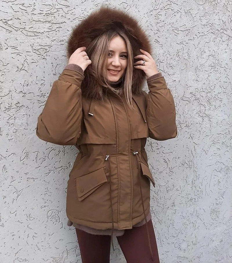 Winter Big Parka Fur Jacket