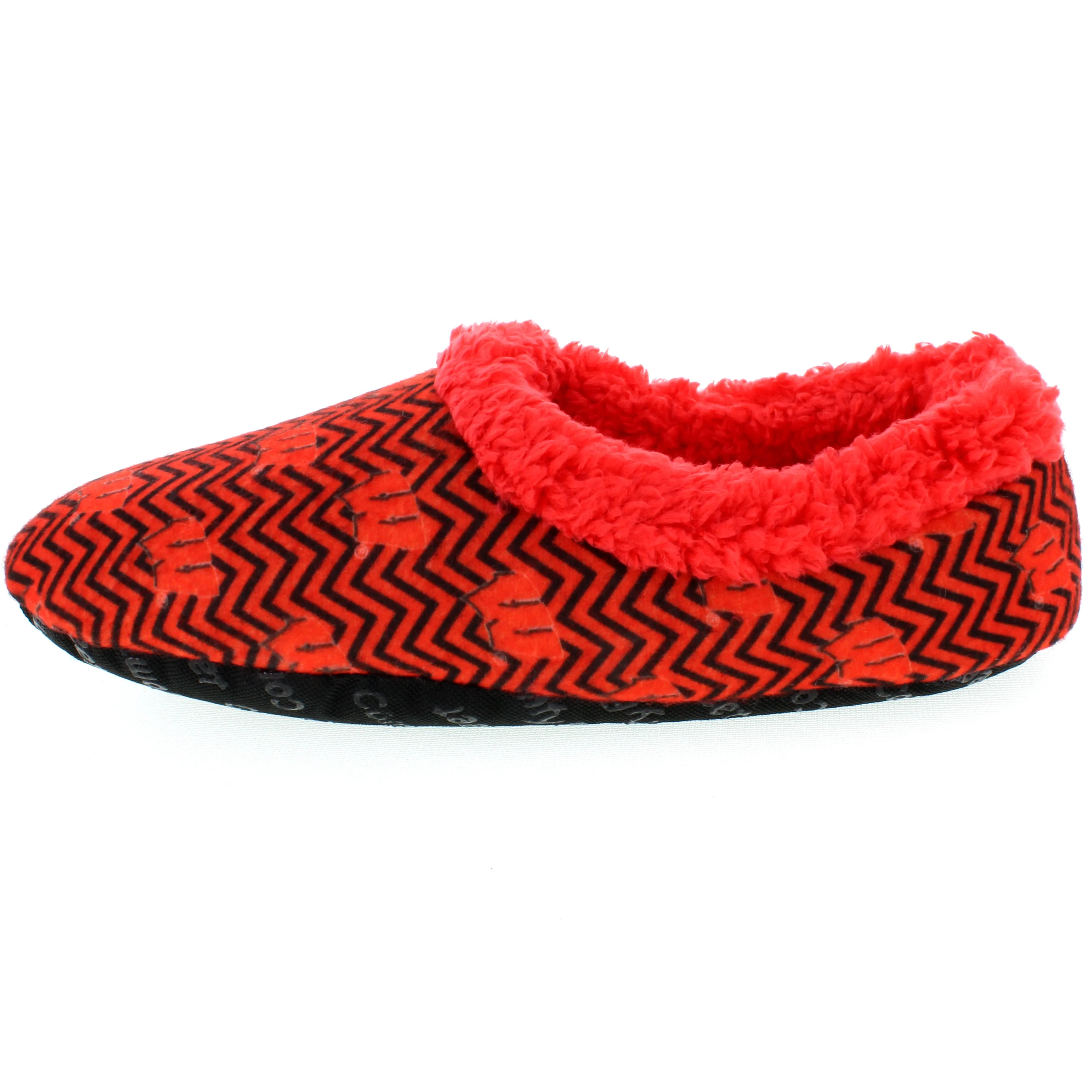 Wisconsin Badgers Chevron Slip On Slippers