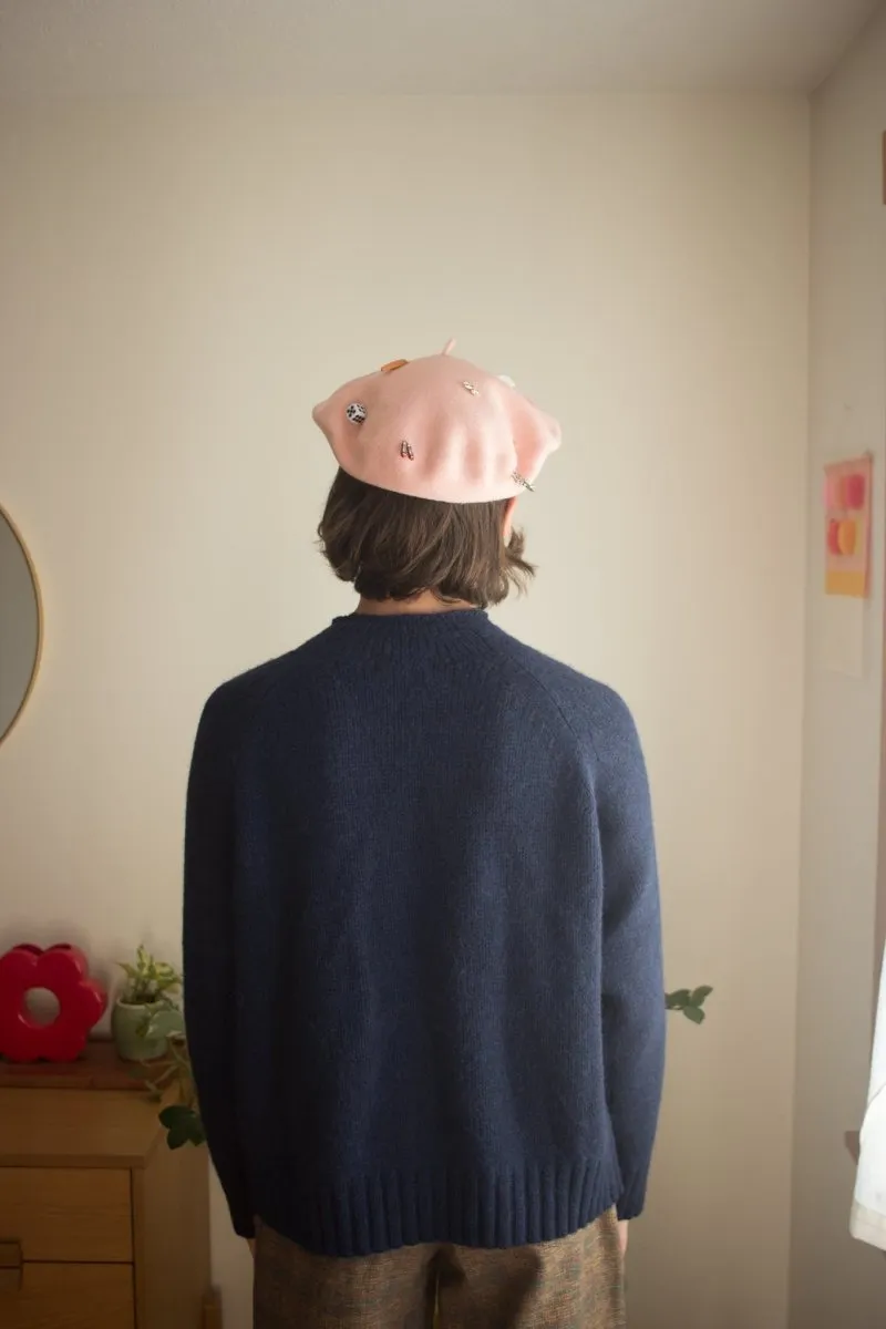 With Nini Trinket Beret (Black or Pink)